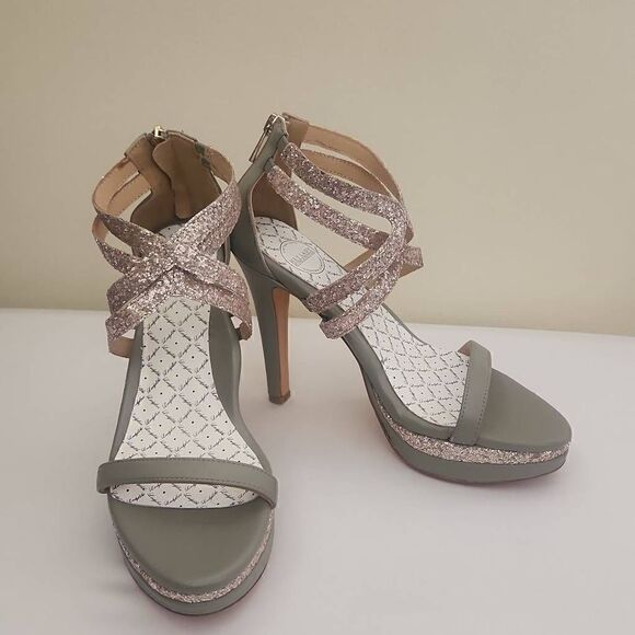 Hey Lady Grey Double Trouble Platform, 7.5, New - Picture 2 of 7